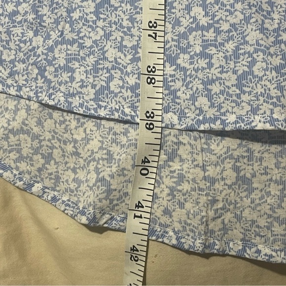 Joie NWT Blue & White Floral Button Up Sleeveless Collared Dress Size XL - Picture 8 of 8
